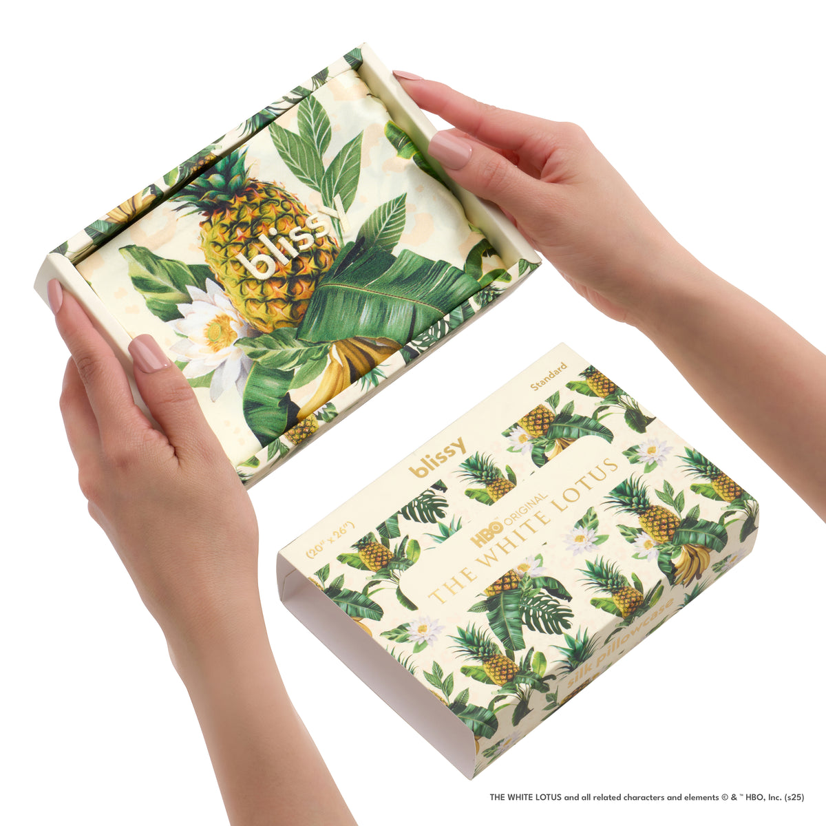 Blissy Mulberry Silk Pillowcase – White Lotus King