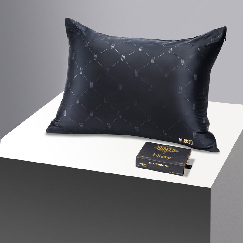 Pillowcase - Wicked™ - Not Your Basic Witch - Standard - Blissy Queen Wicked™ Pillowcase – 22 Momme Mulberry Silk, 100% Silk