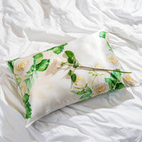 Pillowcase - Zodiac Flower - Cancer White Rose - Queen