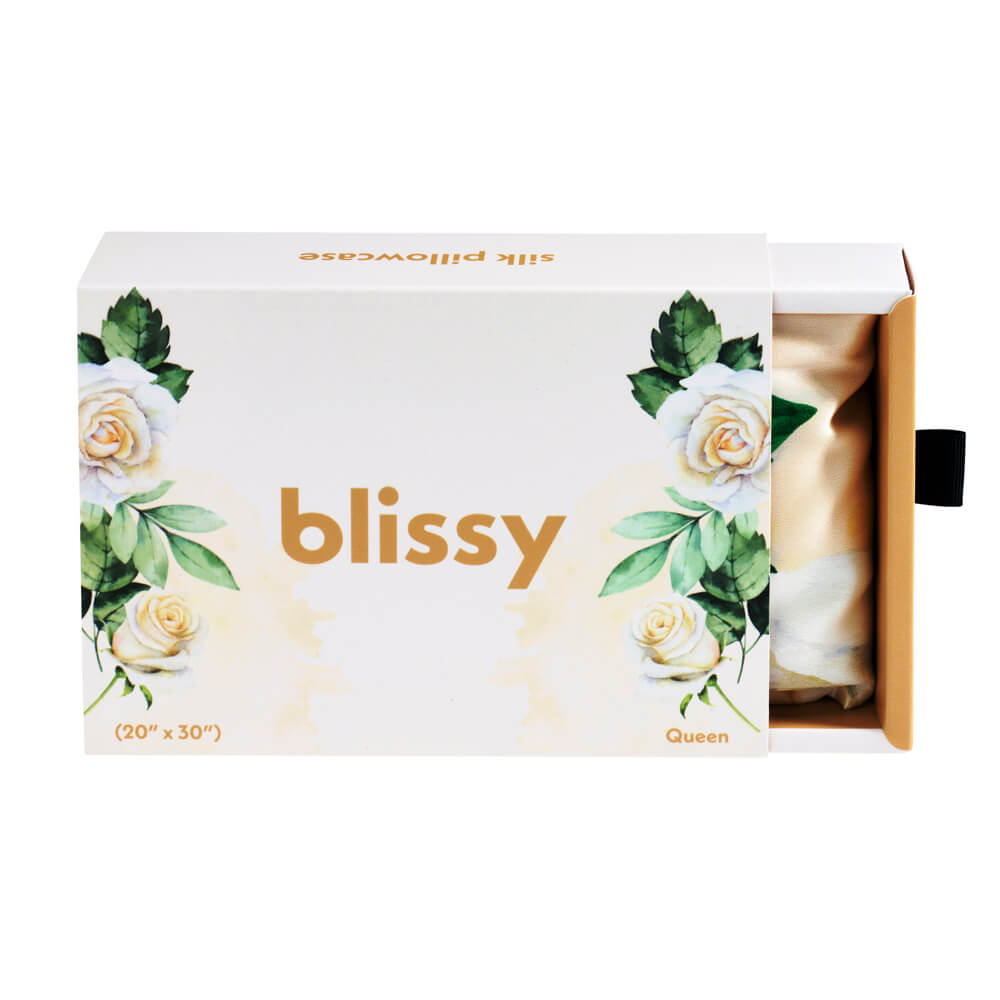Blissy Standard Zodiac Flower Pillowcase Lifestyle – Mulberry Silk