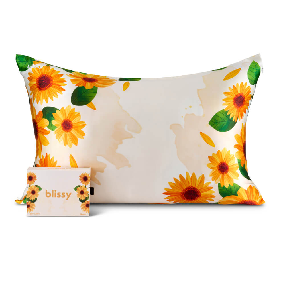 Zodiac Flower Mulberry Silk Pillowcase – Blissy Queen
