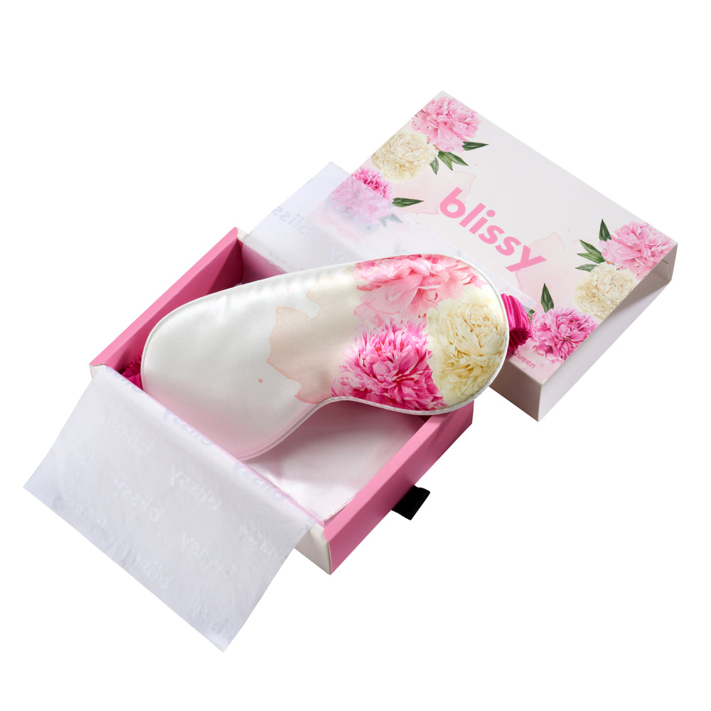Zodiac Flower Mulberry Silk Sleep Mask – Blissy