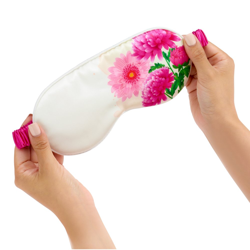 Zodiac Flower Mulberry Silk Sleep Mask – Blissy