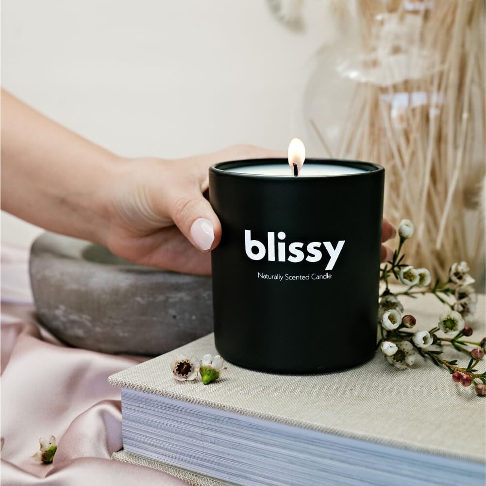 Blissy Mulberry Silk Blissy Candle – 100% Vegan Soy Wax
