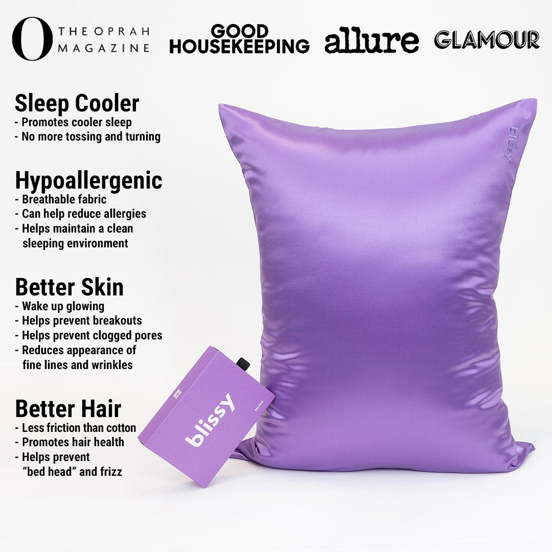 Orchid Mulberry Silk Pillowcase – Blissy Queen