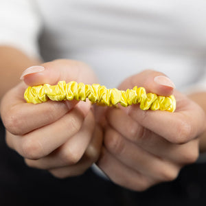 Blissy Skinny Scrunchies - Sunshine Yellow