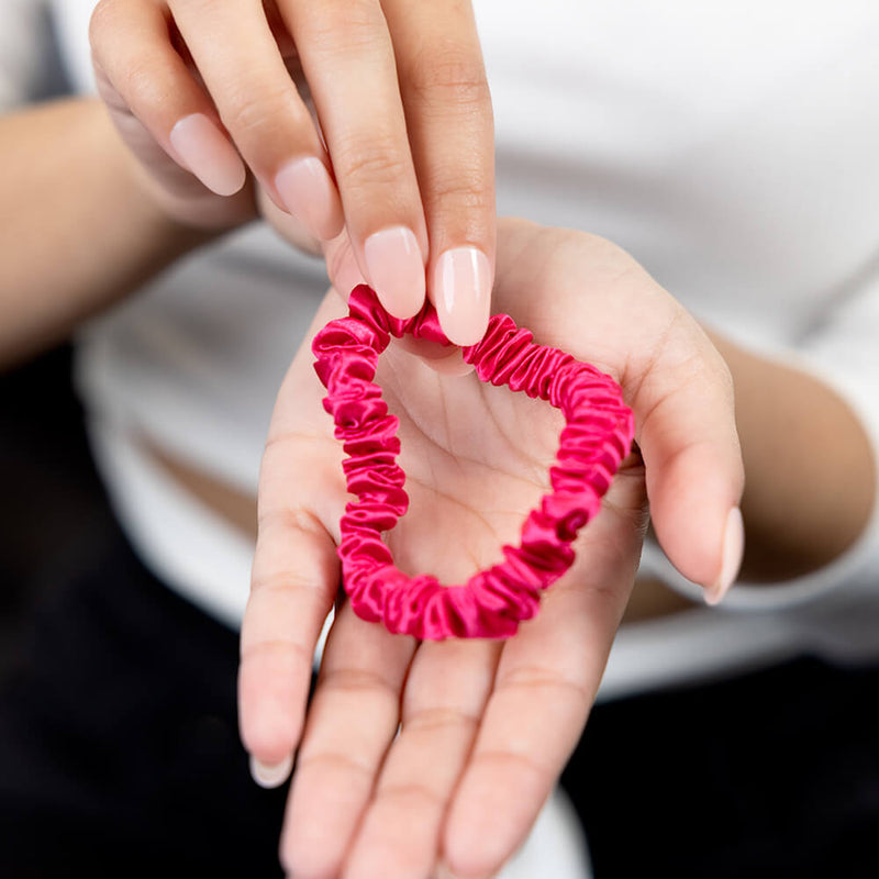 Blissy Skinny Scrunchies - Hibiscus