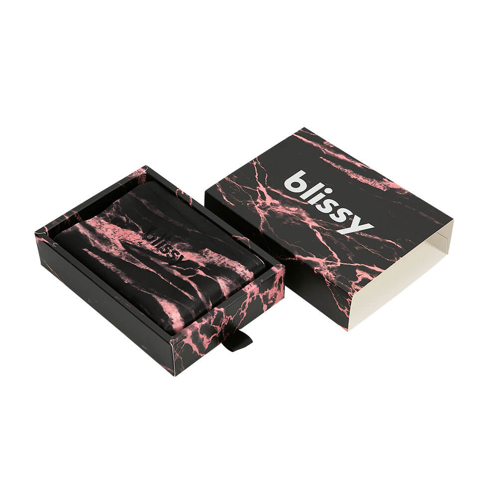 King Rose Black Marble Pillowcase – Blissy Premium Silk
