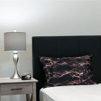 Pillowcase - Rose Black Marble - Standard