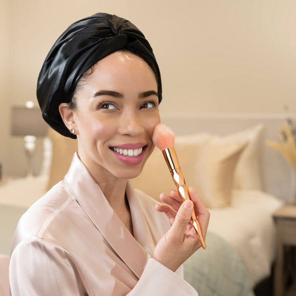 Black Mulberry Silk Blissy Bonnet – Blissy