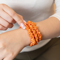 Blissy Skinny Scrunchies - Coral