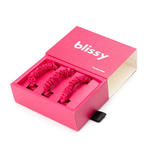 Blissy Skinny Scrunchies - Hibiscus