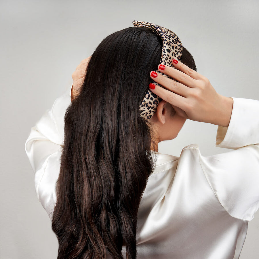 Leopard Blissy Beauty Band – Blissy Premium Silk