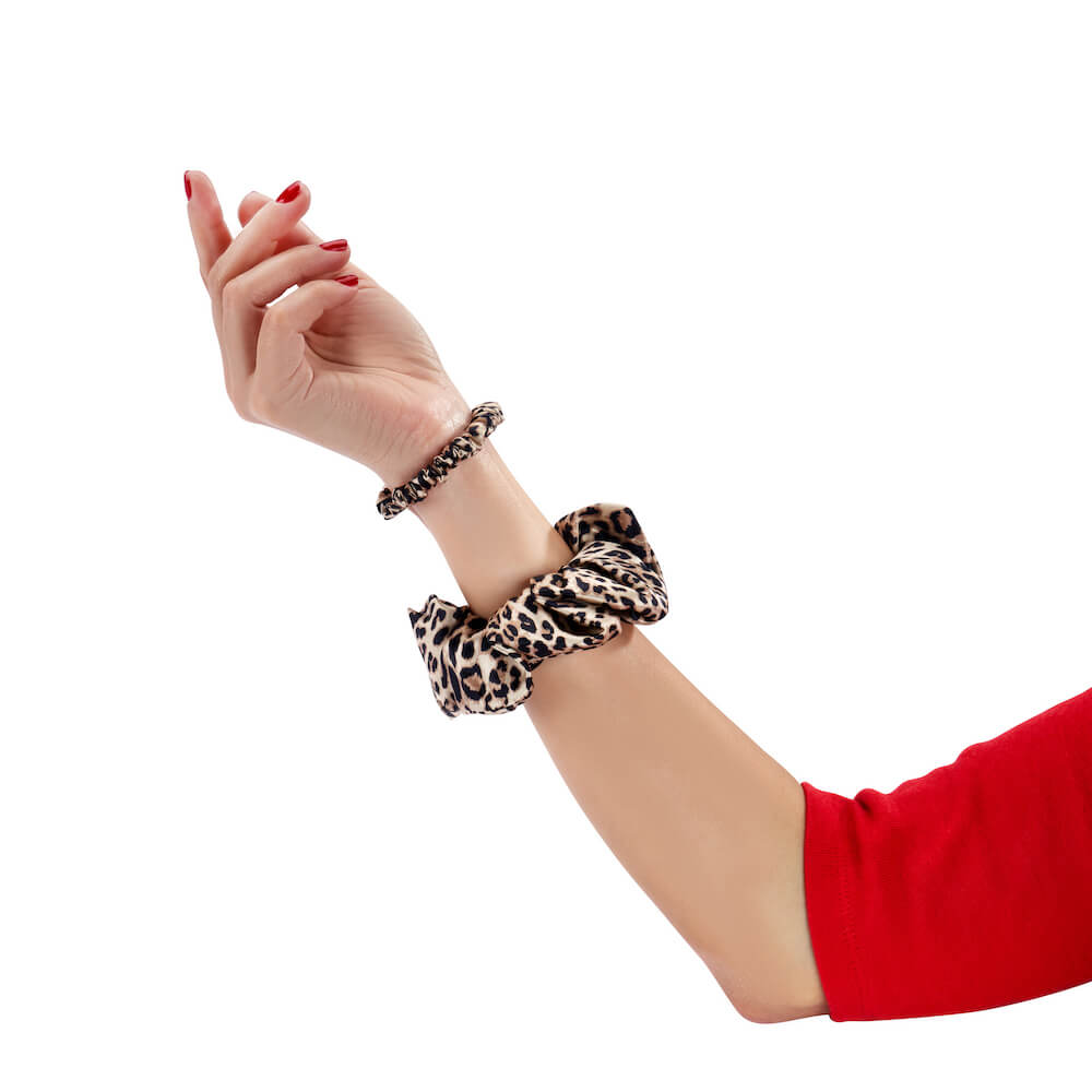 Leopard Blissy Scrunchies – Blissy Premium Silk