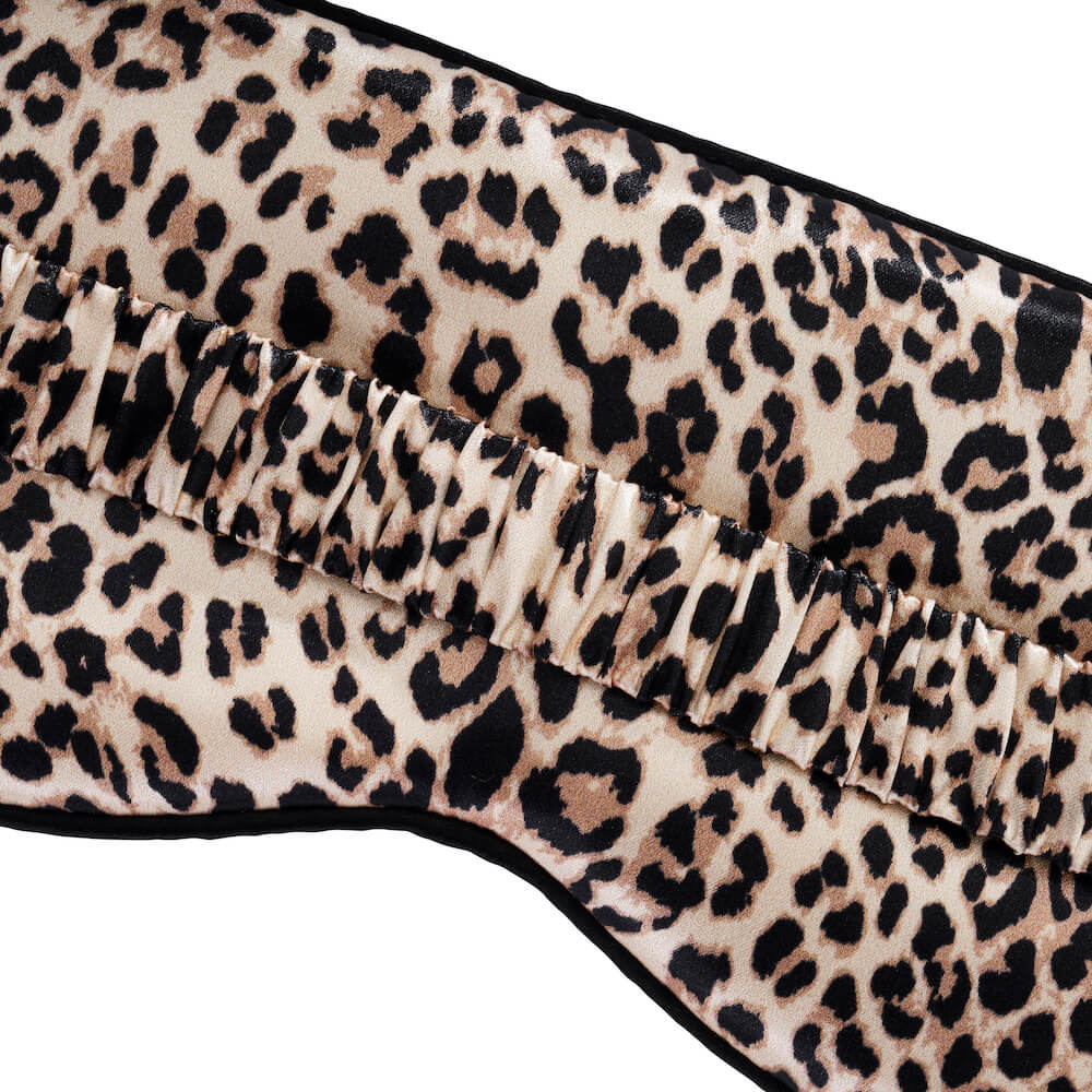 Blissy Mulberry Silk Sleep Mask – Leopard