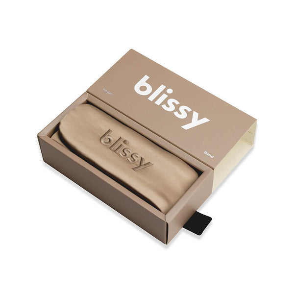Blissy Taupe Blissy Beauty Band – 22 Momme Mulberry Silk, 100% Silk