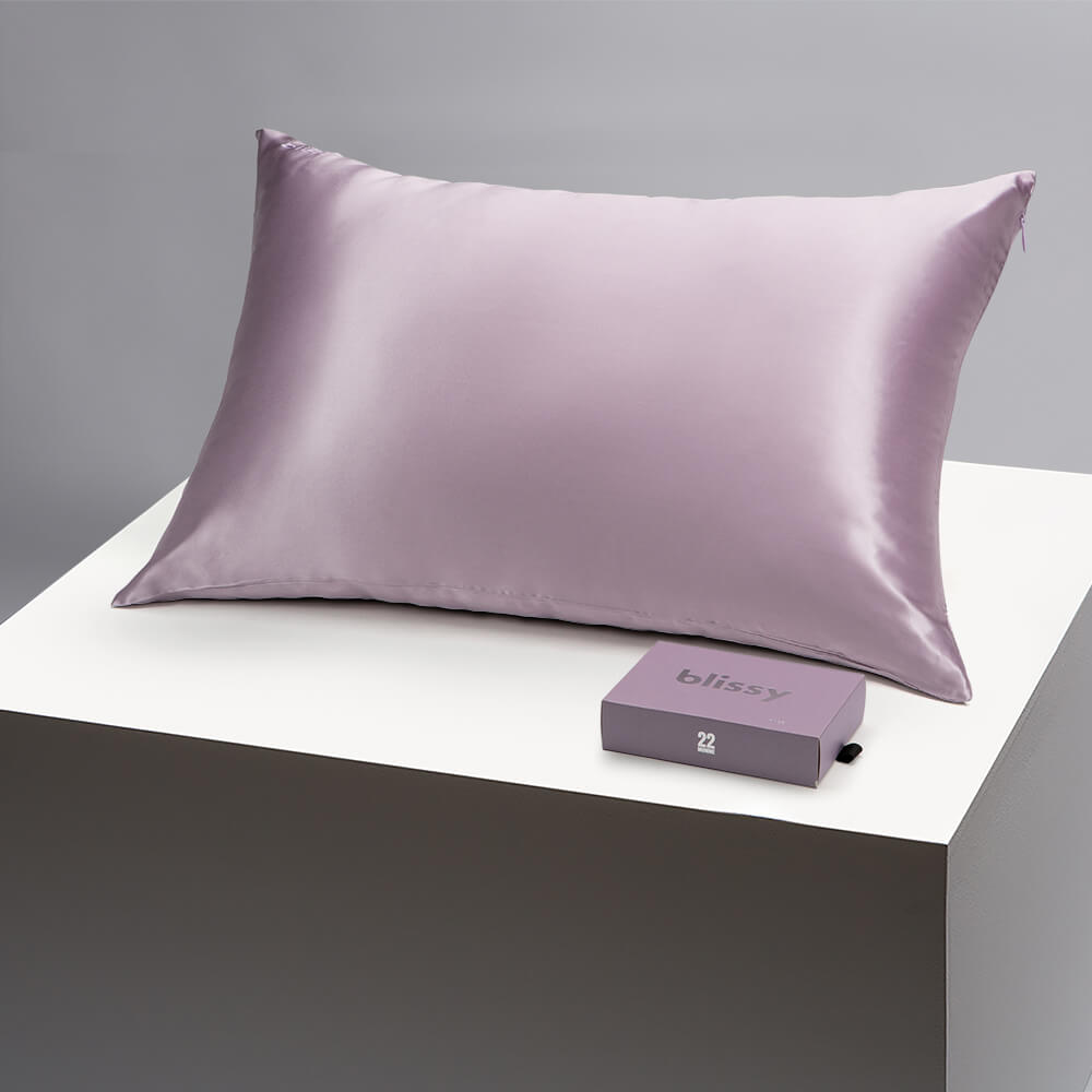 Blissy Queen Lavender Pillowcase – 22 Momme Mulberry Silk, 100% Silk