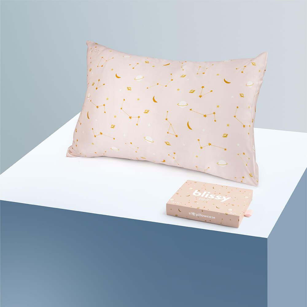 Blissy Pink Galaxy Pillowcase – 22 Momme Mulberry Silk, 100% Silk