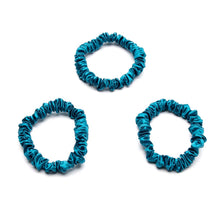 Load image into Gallery viewer, Blissy Skinny Scrunchies - Aqua