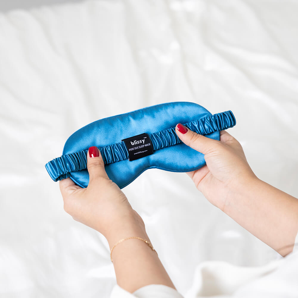 Aqua Sleep Mask – Blissy Premium Silk