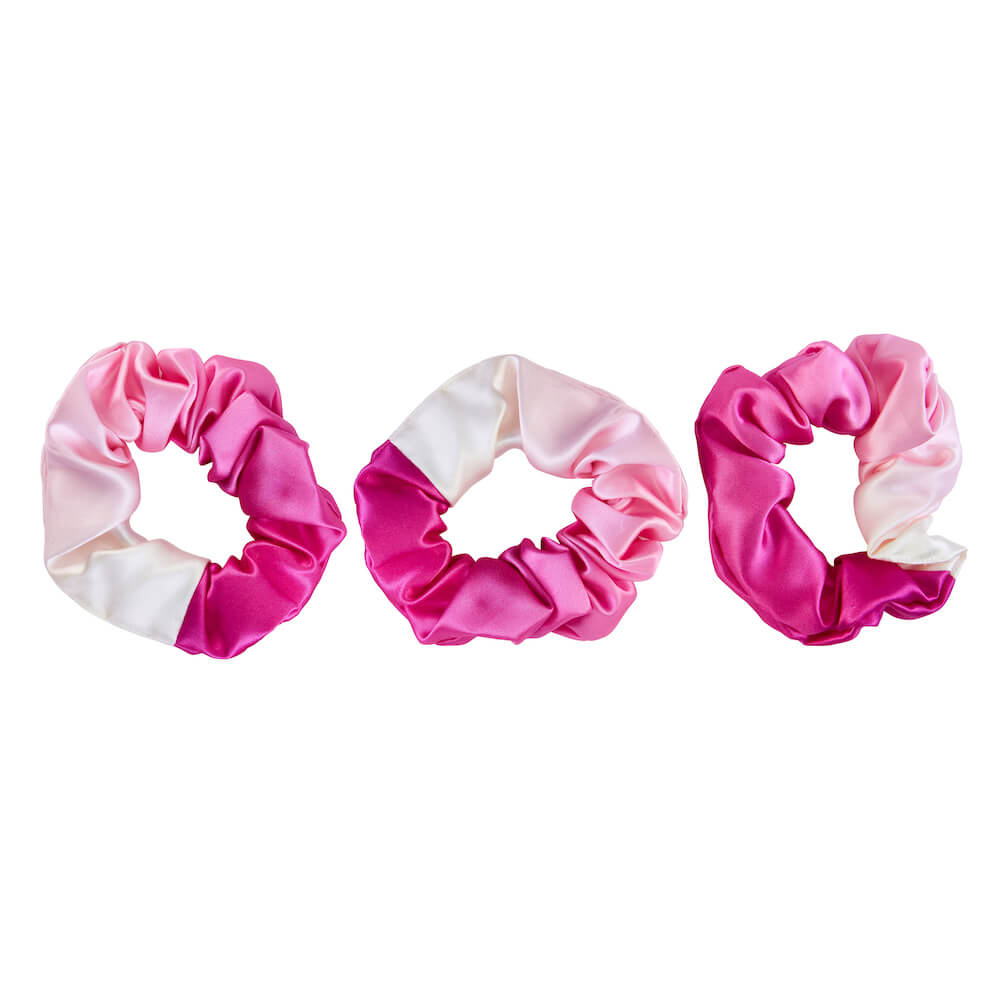 Blissy Pink Ombre Silk Blissy Scrunchies Detail –