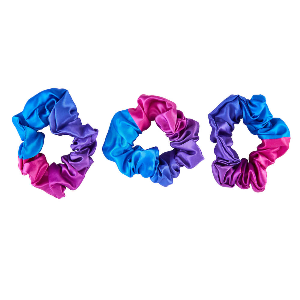 Blissy Purple Ombre Silk Blissy Scrunchies Detail –