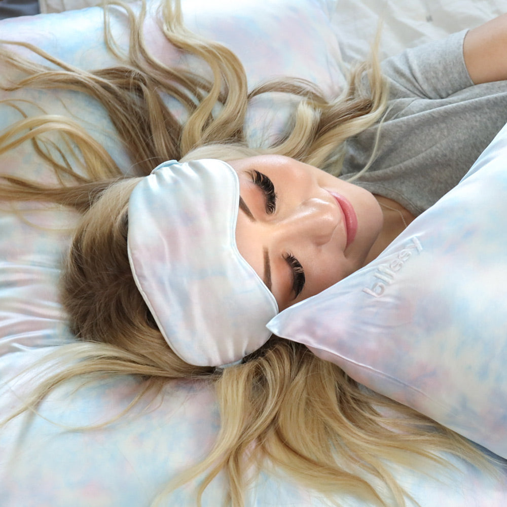 Tie-Dye Mulberry Silk Sleep Mask – Blissy