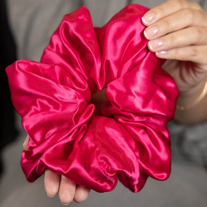 Blissy Oversized Scrunchie - Hibiscus