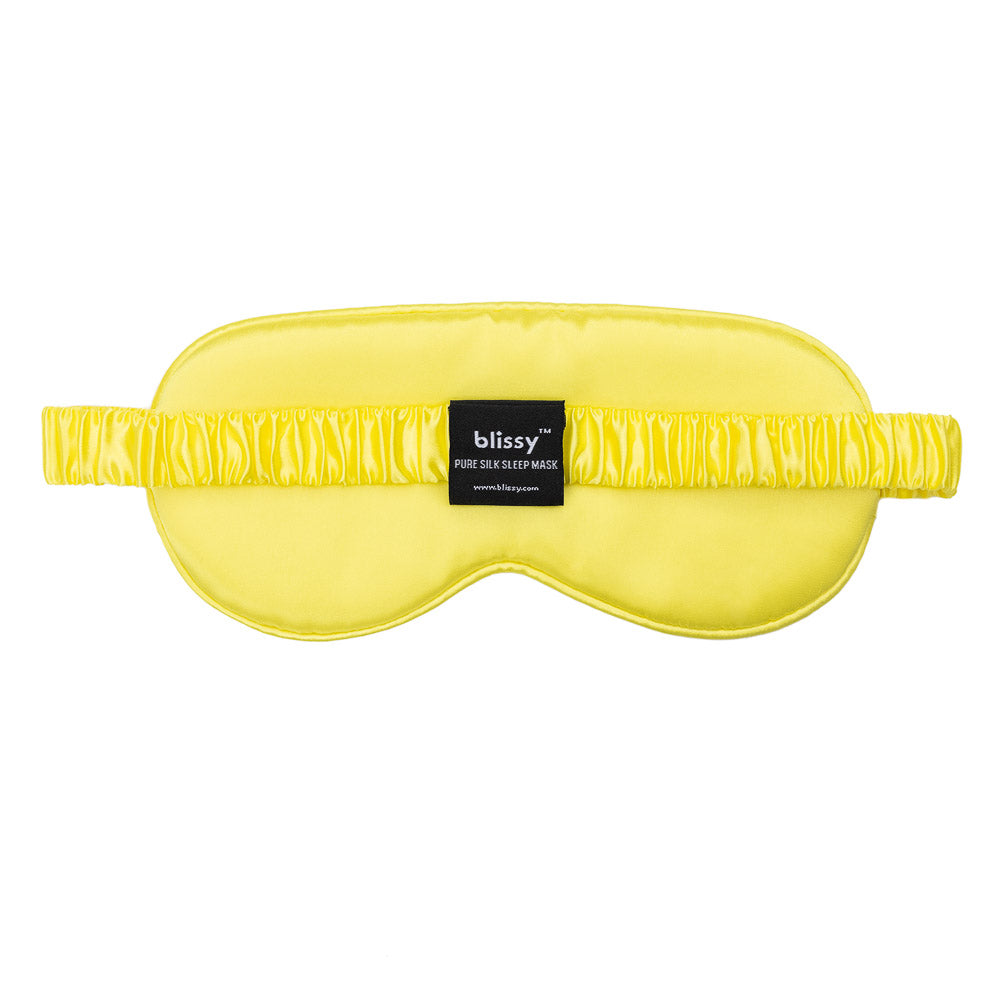 Sunshine Yellow Mulberry Silk Sleep Mask – Blissy
