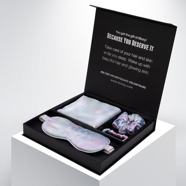 Blissy King Tie-Dye Blissy Dream Set – 22 Momme Mulberry Silk, 100% Silk