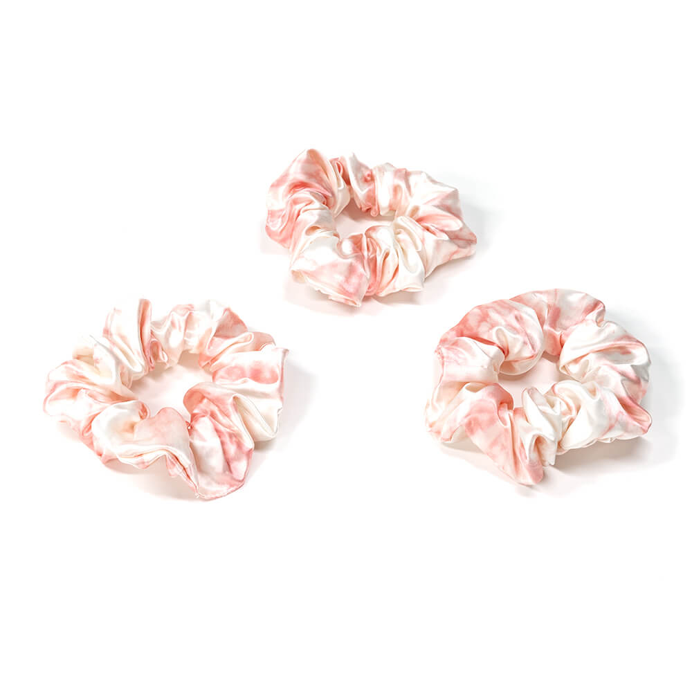 Blissy Rose White Marble Blissy Scrunchies Lifestyle – Mulberry Silk