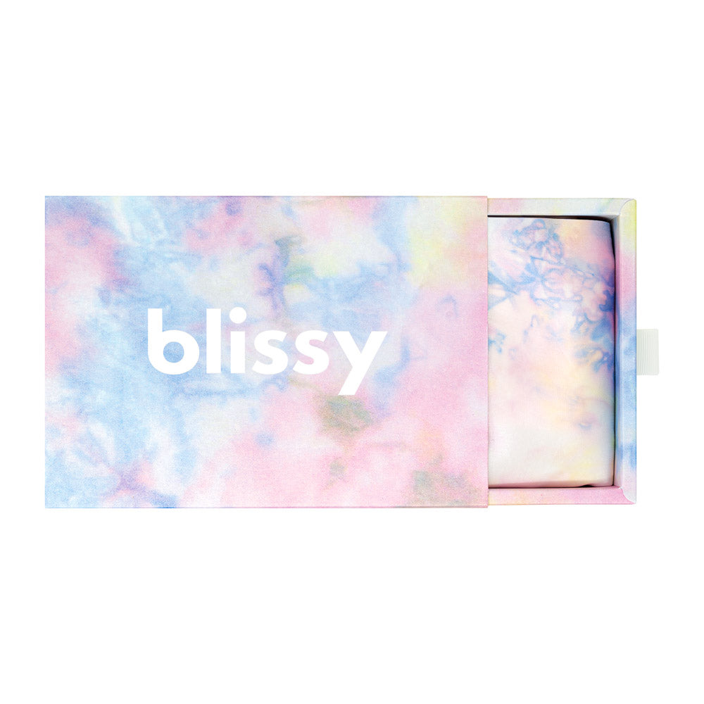 Blissy Mulberry Silk Pillowcase – Yellow Tie-Dye King